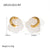 IG Style Round U-Shape Stainless Steel 18K Gold Plated Earrings