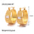 IG Style Circle Geometric Stainless Steel 18K Gold Plated Earrings