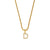 Fashion Letter Geometric Stainless Steel 18K Gold Plated Necklaces