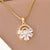 Minimalist Flower Stainless Steel Electroplating Necklaces