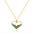 Heart Heart 18K Gold Plating Diamond Inlay Necklaces