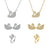 Animal Geometric Titanium Steel 18K Gold Plated Necklaces