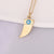 Women Eye Metal Crescent Stainless Steel Electroplating Pendants