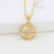 Women Diamond Metal Animal Zodiac Sign Copper Necklaces