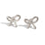 Fashion Bowknot Stainless Steel 18K Gold Plated Stud Earrings