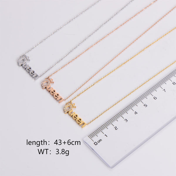 Minimalist Stripe Circle Stainless Steel Electroplating Necklaces