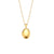 Fashion Ellipse Geometric Stainless Steel 18K Gold Plated Necklaces