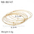 IG Style Circle Stainless Steel Electroplating Bangles