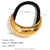 Fashion Circle Titanium Steel Electroplating Hair Ties