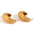 Fashion Peanut Geometric Stainless Steel 18K Gold Plated Earrings