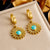 Fashion Irregular Stainless Steel Electroplating Earrings