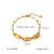 Women IG Style Chain Geometric Stainless Steel Electroplating Bracelets