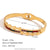 Fashion Circle Stainless Steel 18K Gold Plated Bangles