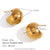 Fashion Circle Geometric Droplet Stainless Steel Electroplating Earrings