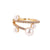 Moderate Luxury Women Crown Heart Mermaid Tail Geometric Copper Diamond Inlay Rings