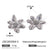 IG Style Freesia Flower Stainless Steel Electroplating Earrings