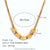 Minimalist Stripe Geometric Stainless Steel 18K Gold Plated Necklaces