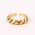 Women Heart Geometric Copper Electroplating Rings