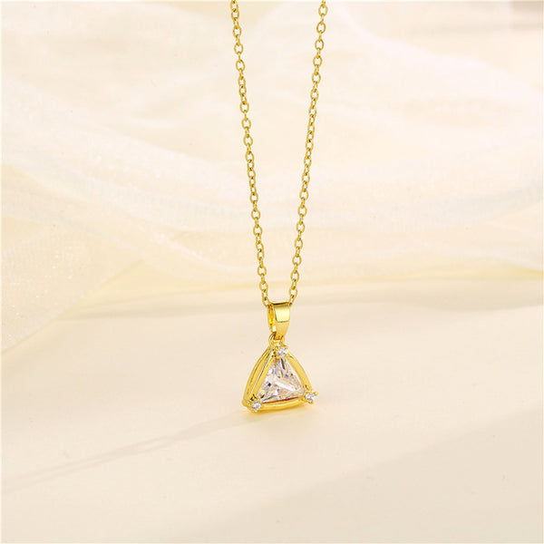 Women Minimalist Geometric Metal Stainless Steel Electroplating Necklaces