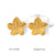 IG Style Flower Geometric Stainless Steel Electroplating Earrings