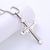 Retro Unisex Vintage Cross Cross Titanium Steel Diamond Inlay Pendants