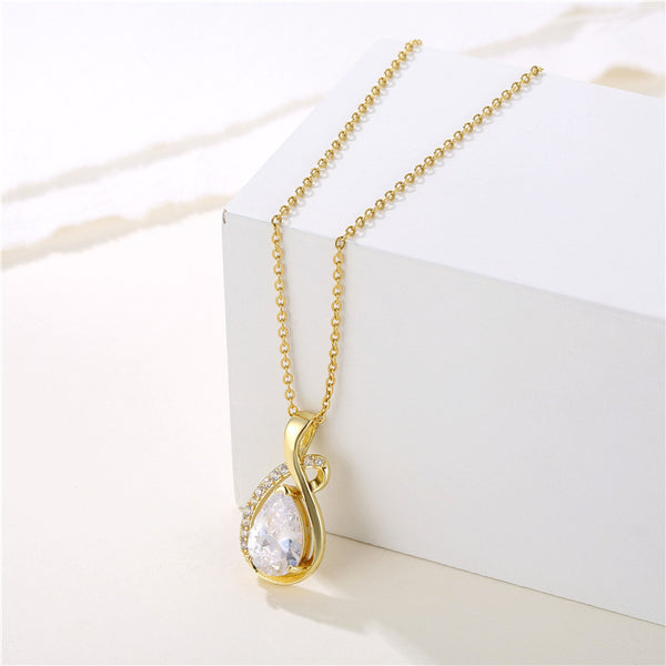 Women Minimalist Geometric Metal Droplet Stainless Steel Electroplating Necklaces