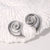 Expressive Conch Animal Chinese Zodiac Stainless Steel Electroplating Stud Earrings