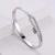 Women Minimalist Metal Diamond Geometric Stainless Steel Bangles