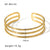 IG Style Mesh Pleated Chain Irregular Twisted Tassel Stainless Steel Electroplating Bangles