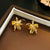 Retro Vintage Six-Pointed Star Geometric Alloy Electroplating Earrings