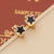 Expressive Round Triangle Geometric Star Stainless Steel Oil Dripping Earrings