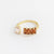 IG Style Women Diamond Metal Geometric Geometric Zircon Rings