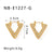 IG Style Argyle Geometric Stainless Steel Electroplating Earrings