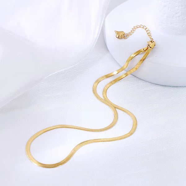 U-Shape Titanium Steel 18K Gold Plated Necklaces