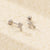 925 Sterling Silver Cute & Edgy Silver Electroplating Stud Earrings