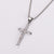 British Vintage Cross Geometric 304 Stainless Steel Electroplating Pendants