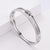 Women Minimalist Metal Diamond Metal Electroplating Bangles