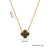 Moderate Luxury Geometric Titanium Steel 18K Gold Plated Necklaces