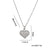 Moderate Luxury Heart Titanium Steel 18K Gold Plated Necklaces