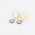 Japanese / Korean IG Style Women Minimalist Natural Metal Mixed Color Eye Droplet Resin Oil Dripping Drop Earrings