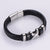 Retro Men Vintage Metal Leather Bangles