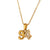 Fashion Quadrilateral Geometric Stainless Steel 18K Gold Plated Necklaces