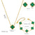 Moderate Luxury Quadrilateral Geometric Heart Titanium Steel 18K Gold Plated Necklaces