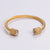 Retro Unisex Vintage Metal Open Bracelet Titanium Steel Electroplating Bangles