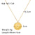 IG Style Round Geometric Stainless Steel Electroplating Necklaces