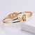 Natural Women Metal Diamond Crown Stainless Steel Bangles