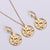 Women Korean Geometric Metal Zodiac Sign Stainless Steel Pendants