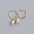 925 Sterling Silver Niche Shell Silver Electroplating Stud Earrings