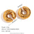 Fashion Circle Geometric Stainless Steel 18K Gold Plated Earrings