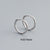 925 Sterling Silver Korean Geometric Silver Stud Earrings